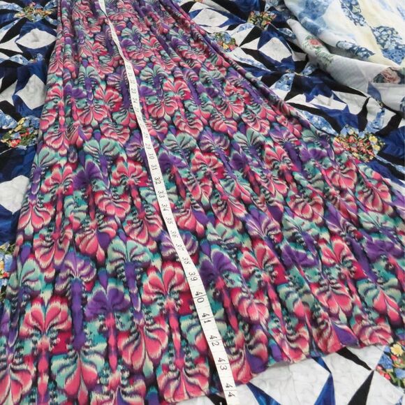 Xhilaration Bustier Maxi Dress Pink Purple Black Long Floor Length MS - Picture 6 of 8